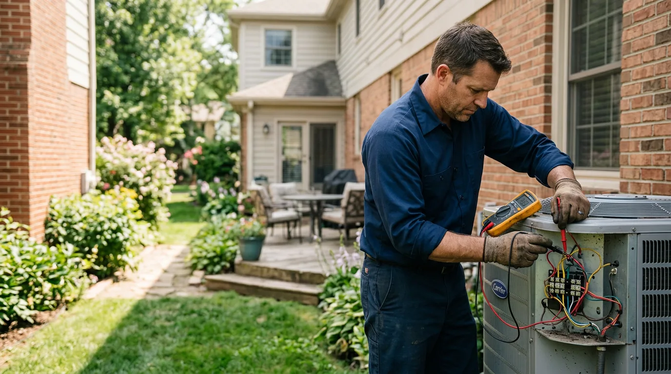 HVAC technician working near Winona, MN